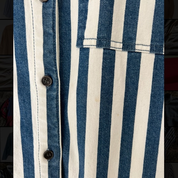 Striped Button up shirt (denim) - Picture 7 of 8